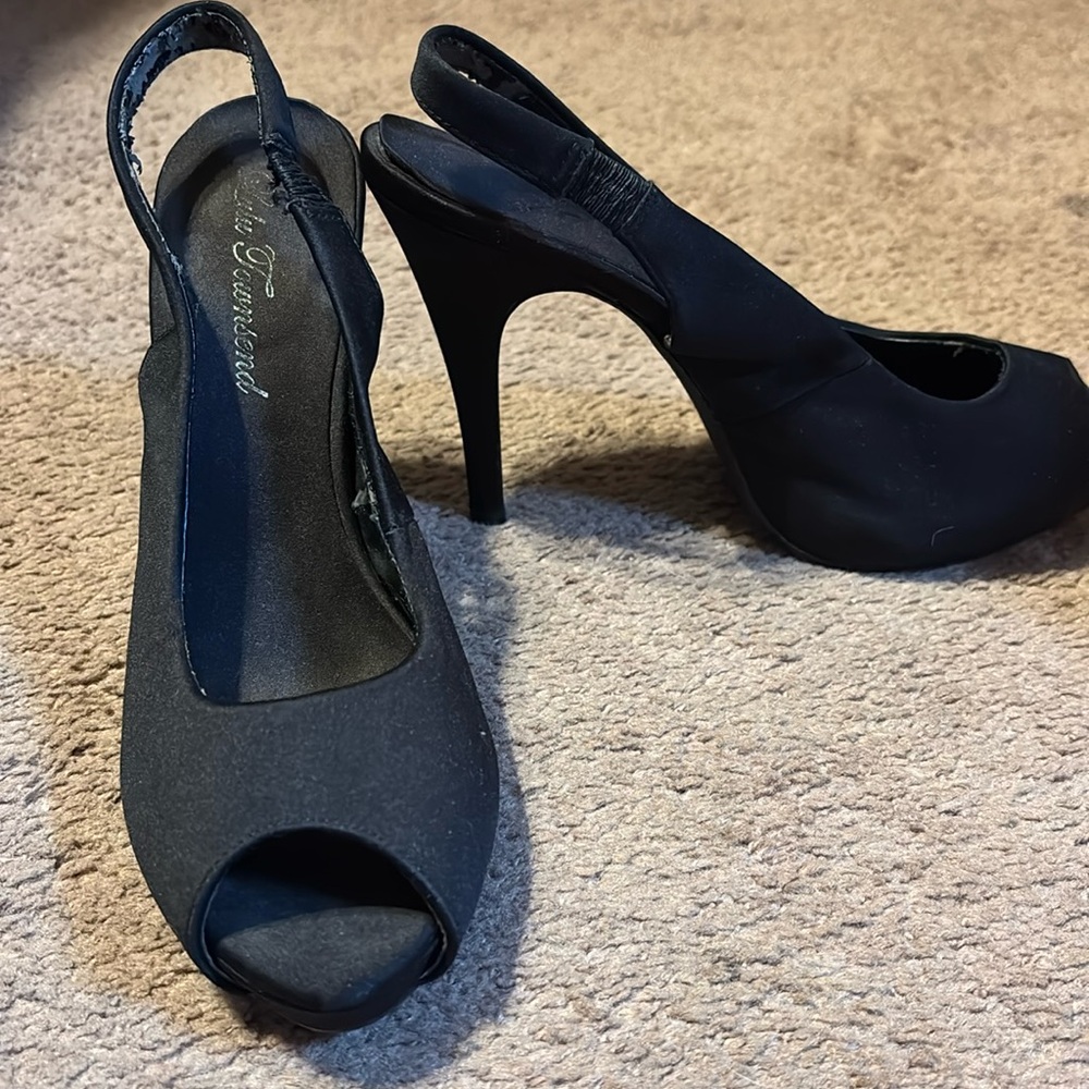 Black lulu Townsend open toe heels